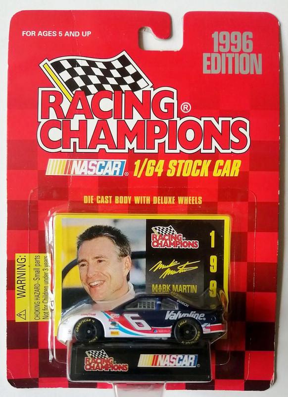 Іграшкова машинка Racing Champions Ford Thunderbird Mark Martin №6 Valvoline 1996 Stock Car NASCAR (01153-6-3)