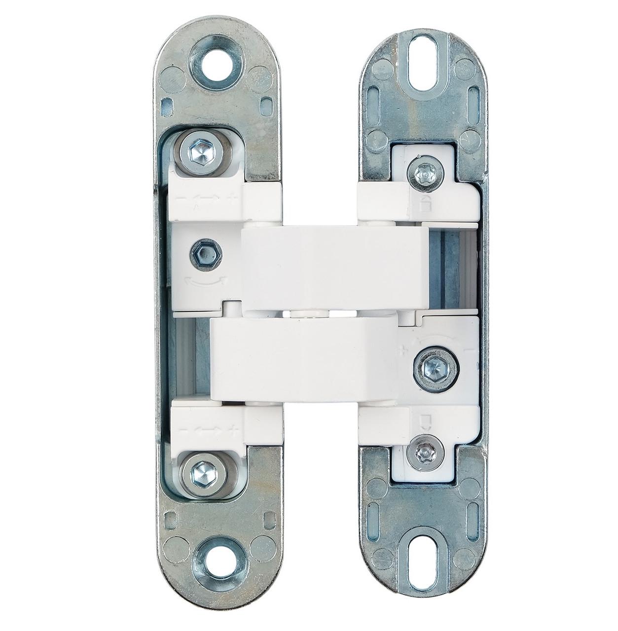 Петля скрытая Profitlock PL160 3D 24x110 мм для дверей 60 кг Белый матовый (PL160.WH) - фото 2 Петля скрытая Profitlock PL160 3D 24x110 мм для дверей 60 кг Белый матовый (PL160.WH) - фото 2