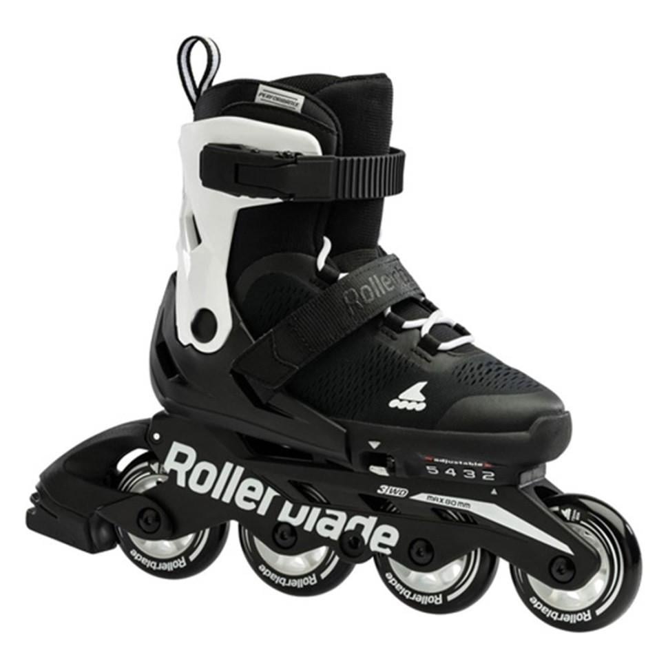 Ролики детские Rollerblade Microblade Black White р. 28-32 Черный/Белый