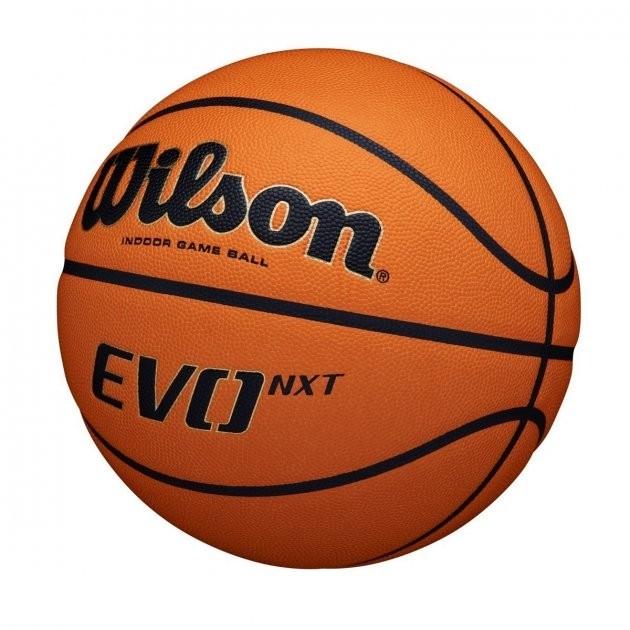 М'яч баскетбольний Wilson Evo NXT FIBA Game Ball професійний р. 7 Amber (WTB0965XB) - фото 2 М'яч баскетбольний Wilson Evo NXT FIBA Game Ball професійний р. 7 Amber (WTB0965XB) - фото 2