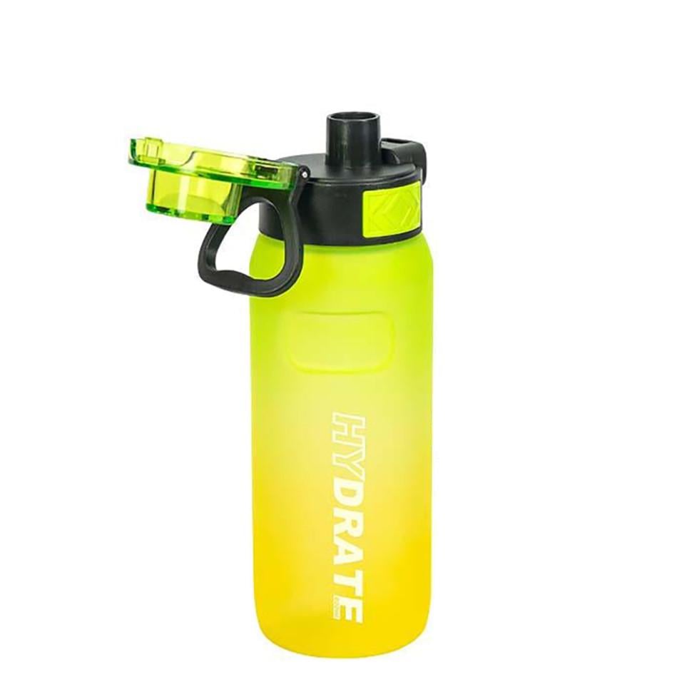 Бутылка для воды 2501/SP с поильником и кнопкой 800 мл Green/Yellow Бутылка для воды 2501/SP с поильником и кнопкой 800 мл Green/Yellow