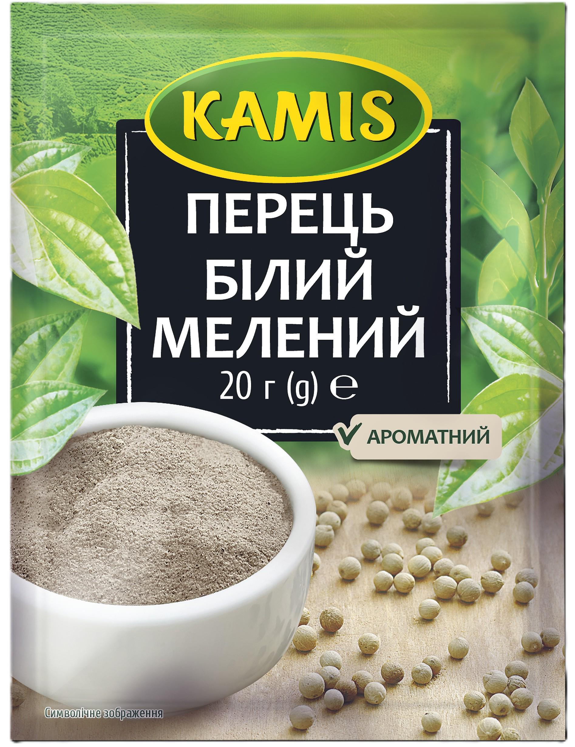 Перець білий Kamis мелений 20 г (5900084194600-1) Перець білий Kamis мелений 20 г (5900084194600-1)