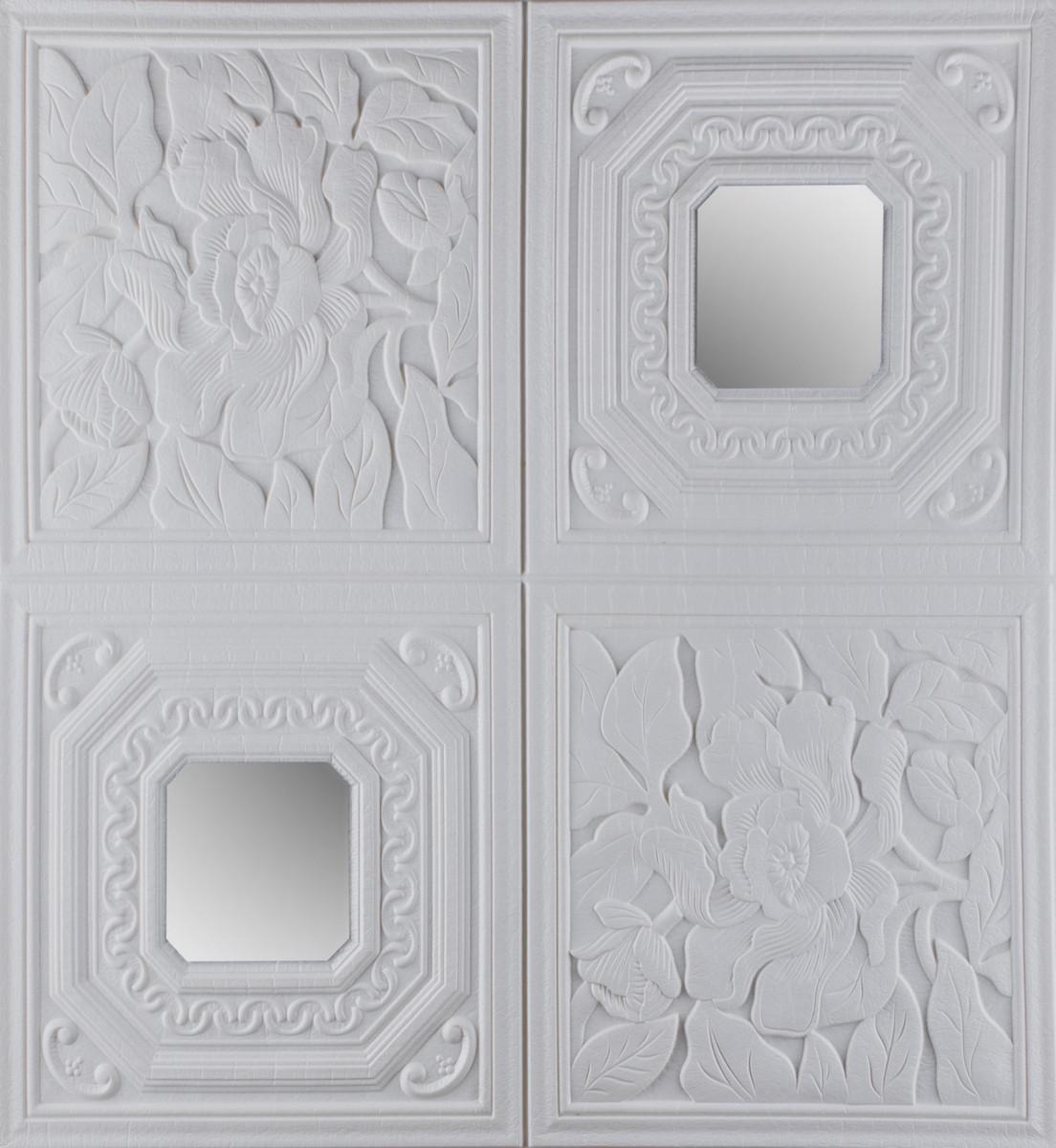 3D-панель Зеркало самоклеящаяся 700x700x8 мм