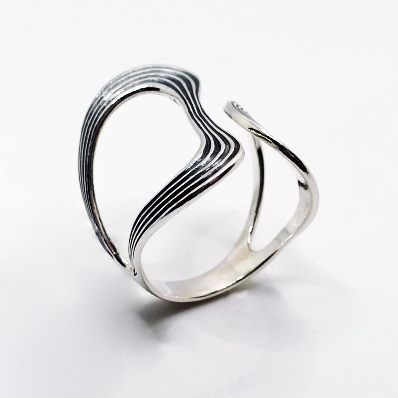 Кольцо серебро Инари чернение 925° 4,64 г р. 19,5 (10204/1)