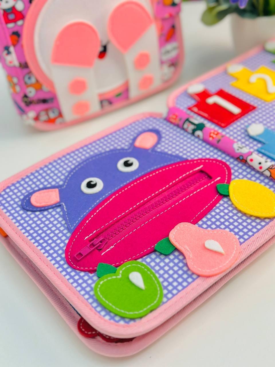 Книга на липучках интерактивная Монтессори фетровая развивающая от 1 года (2789497279) - фото 8