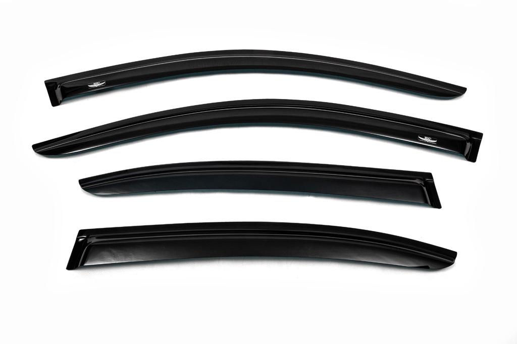 Ветровики LiftBack HIC для Skoda Octavia II A5 2006-2010 гг. поликарбонат Черный