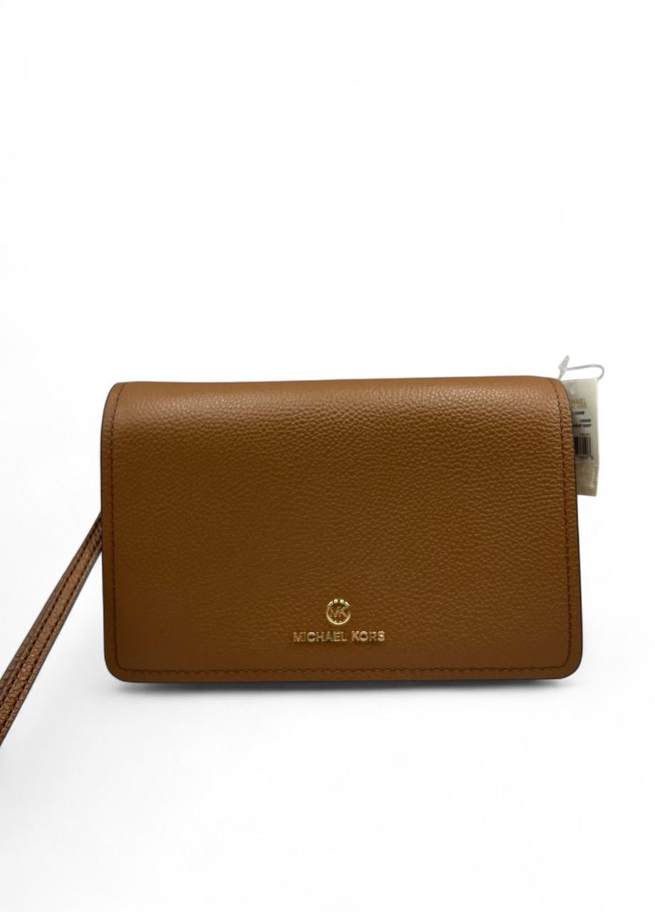 Жіноча сумка Michael Kors Jet Set Charm 32S2GT9C7L Luggage LG Accordian Flap XBody Leather Коричневий (2751910978)