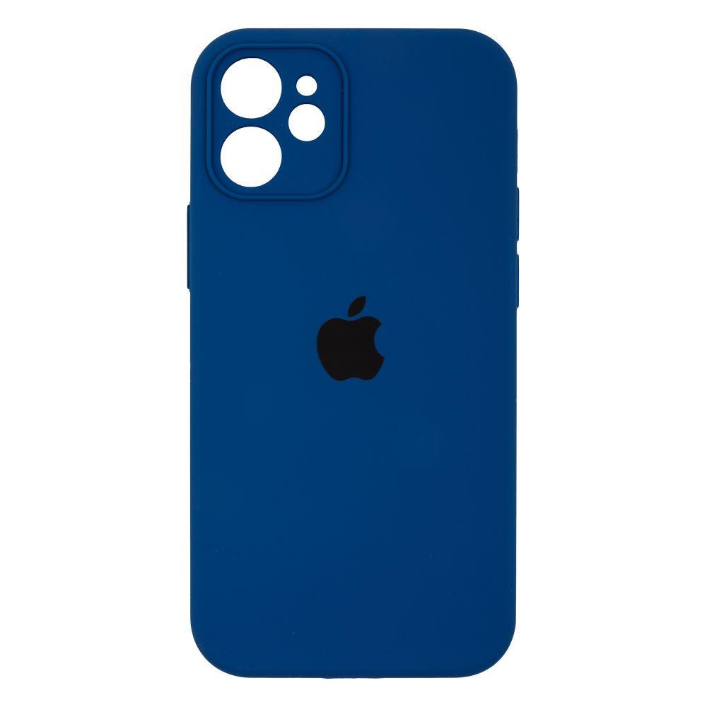 Силиконовый чехол Epic Silicone Case Закрытая Камера для iPhone 12 Mini Blue Cobalt