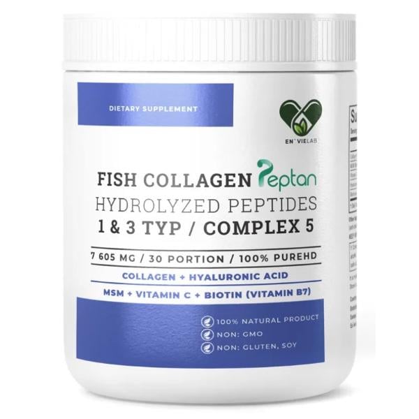 Колаген Envie Lab Fish Collagen Complex 5 1&3 Type 229 г 30 порцій Pure (000022302)