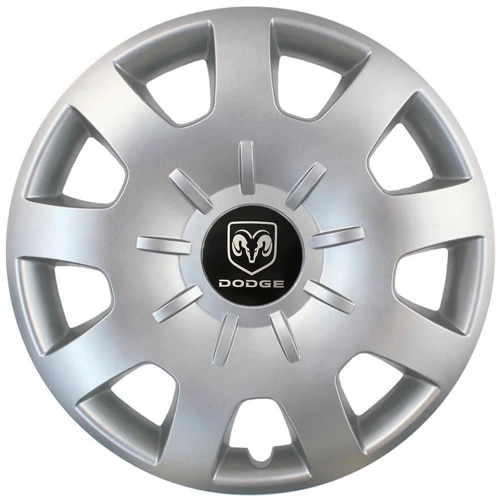 Колпаки SJS 314 с логотипом Dodge R15 4 шт. Серебристый
