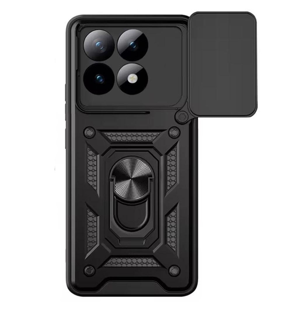 Чехол Primo Shockproof для Xiaomi 15T противоударный с подставкой и шторкой камеры Black (2951900881)