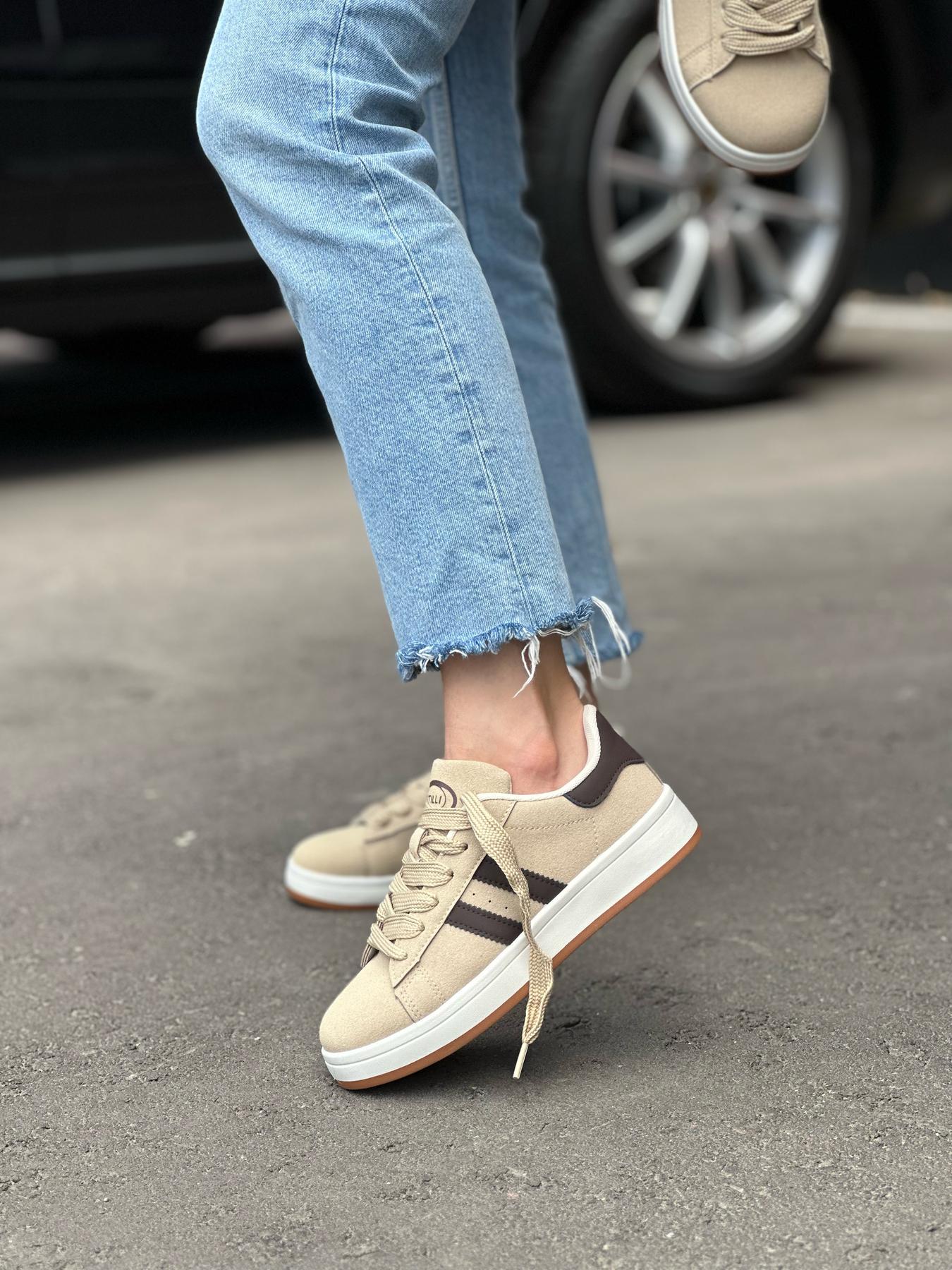 Кеди жіночі еко-замша р. 38 Бежевий (10285679) Кеди жіночі еко-замша р. 38 Бежевий (10285679)