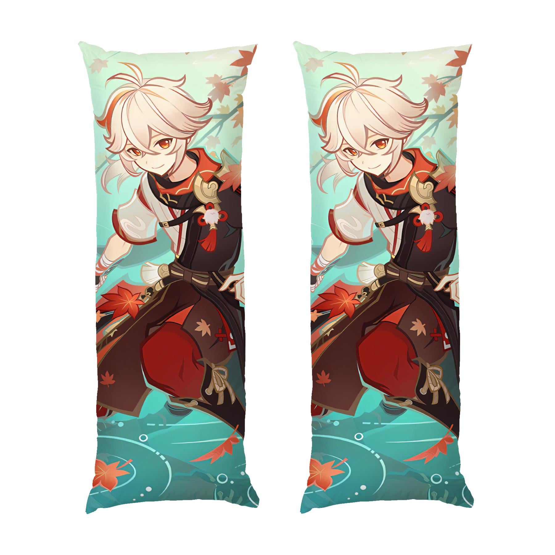 Подушка дакимакура Kaedehara Kazuha Genshin Impact габардин 120х40 см (113345-1)
