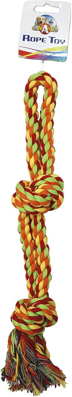 Игрушка для собак Croci канат грейфер с ручкой и узлом 38 см (1378568180)