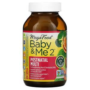 Мультивитамины MegaFood Baby & Me 2 для периода после родов 120 таблеток