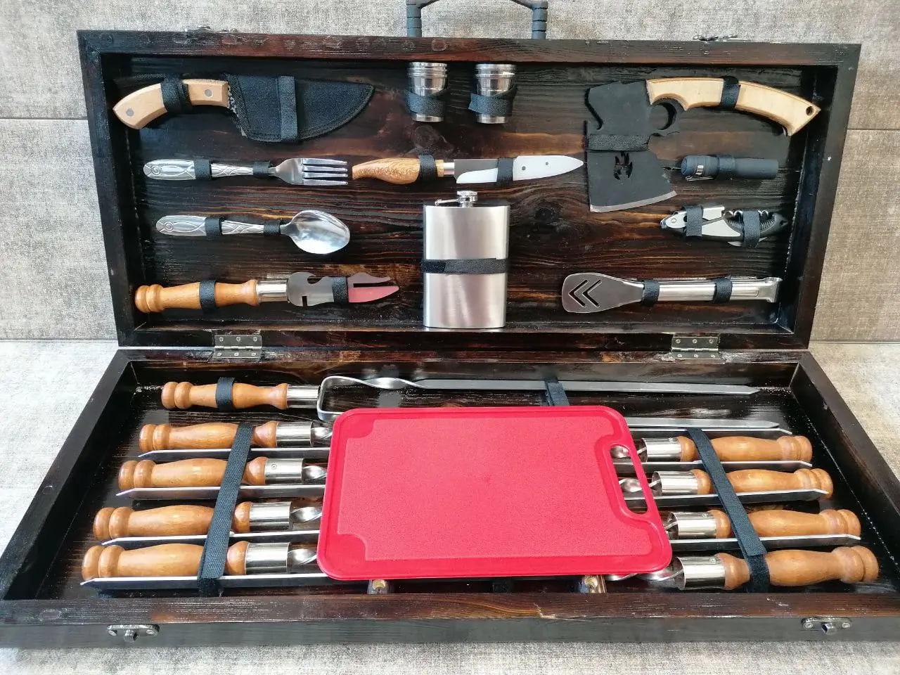 Набор шампуров Ukraine Grill 3 в кейсе (10644394)