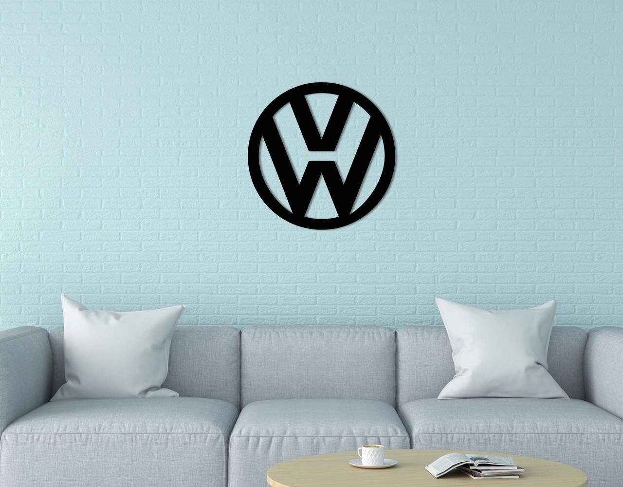 Декоративное панно на стену Upwood Decor Volkswagen 50х50 см Black (1577485963)