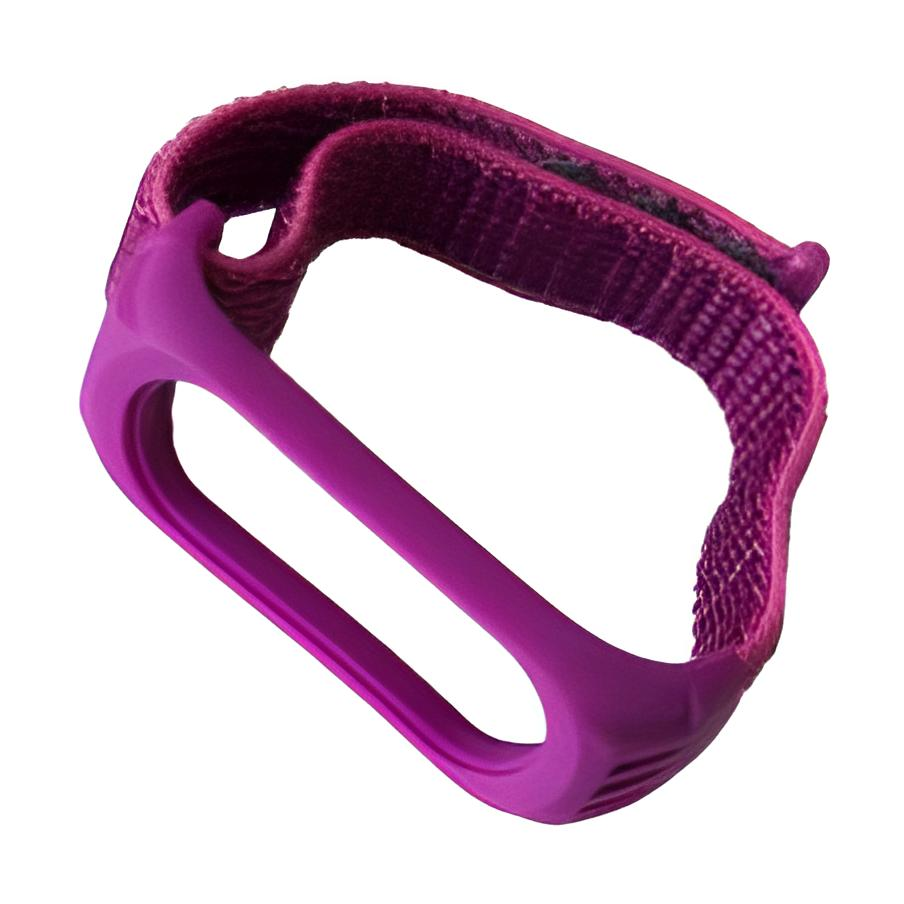 Ремінець для фітнес браслета Xiaomi Mi Band 3 4 Nylon Silicone Purple
