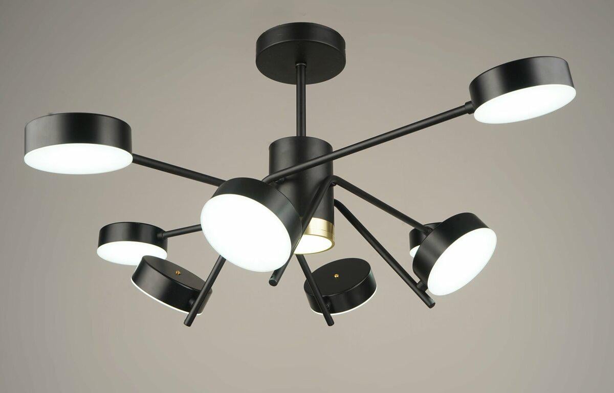 Люстра светодиодная акриловая B N4182/8 112W BK (SP000043607)