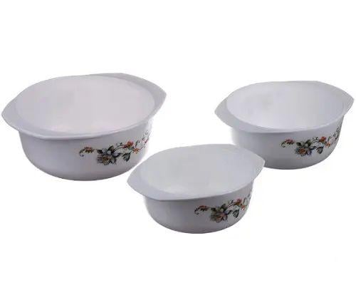 Набор кастрюль A-PLUS 1864 с цветочным декором (opt-13341)