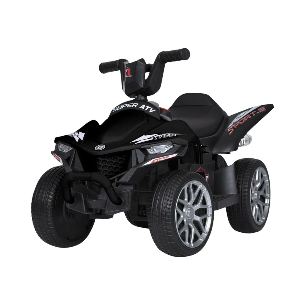 Детский квадроцикл Bambi Racer M 5730ELR-2 на 2 мотора/колеса EVA/кожевенное сиденье Черный (33309676)