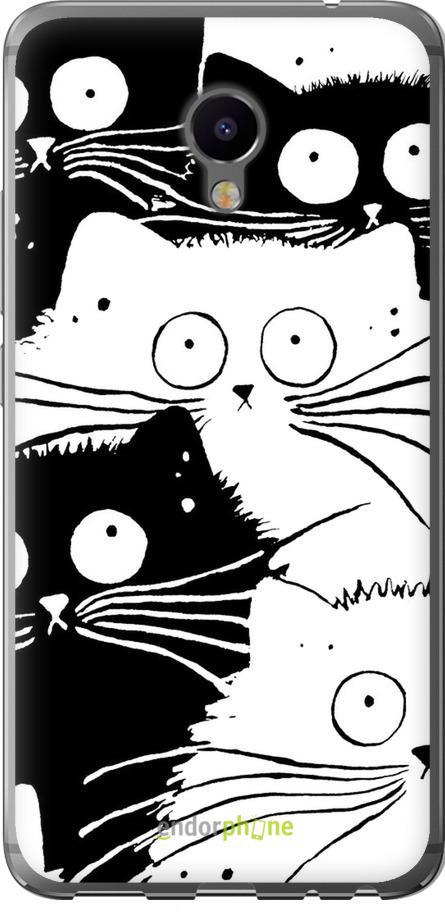 Чехол на Meizu M3e Коты v2 (3565u-607-42517)