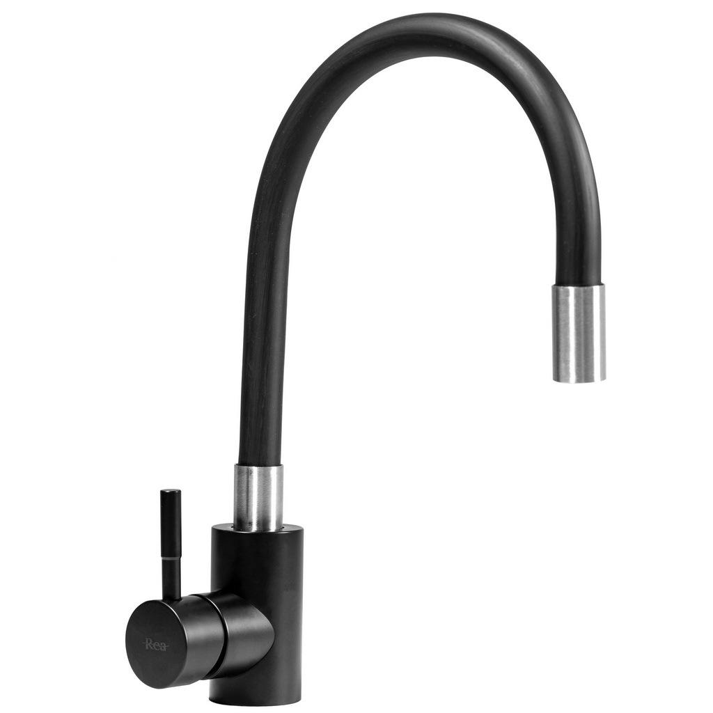 Смеситель для кухни CUBO REA CLEVER B5698 reac-00000000664 с гибким изливом Черный (165129)