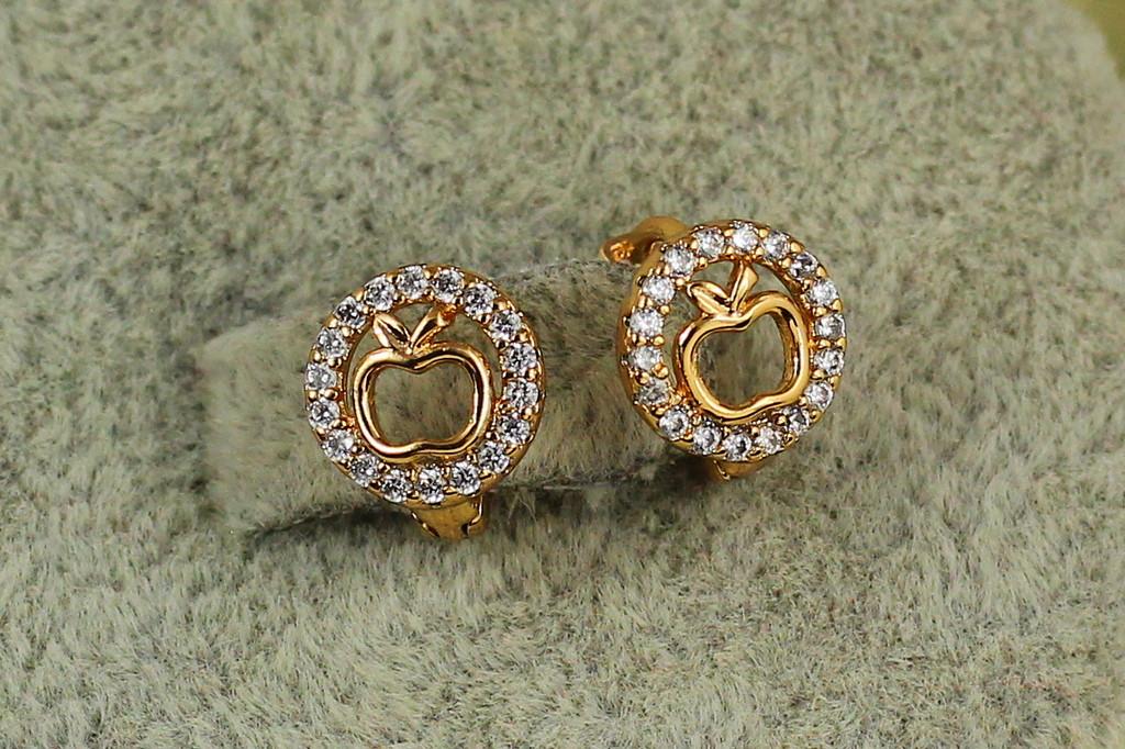 Серьги детские Xuping Jewelry яблочко 8 мм Золотистый (2368632708)