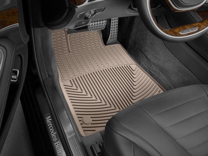 Килимки автомобільні передні гумові WeatherTech W351TN Mercedes-Maybach/S-Class 2014 Бежевий (1185135820)