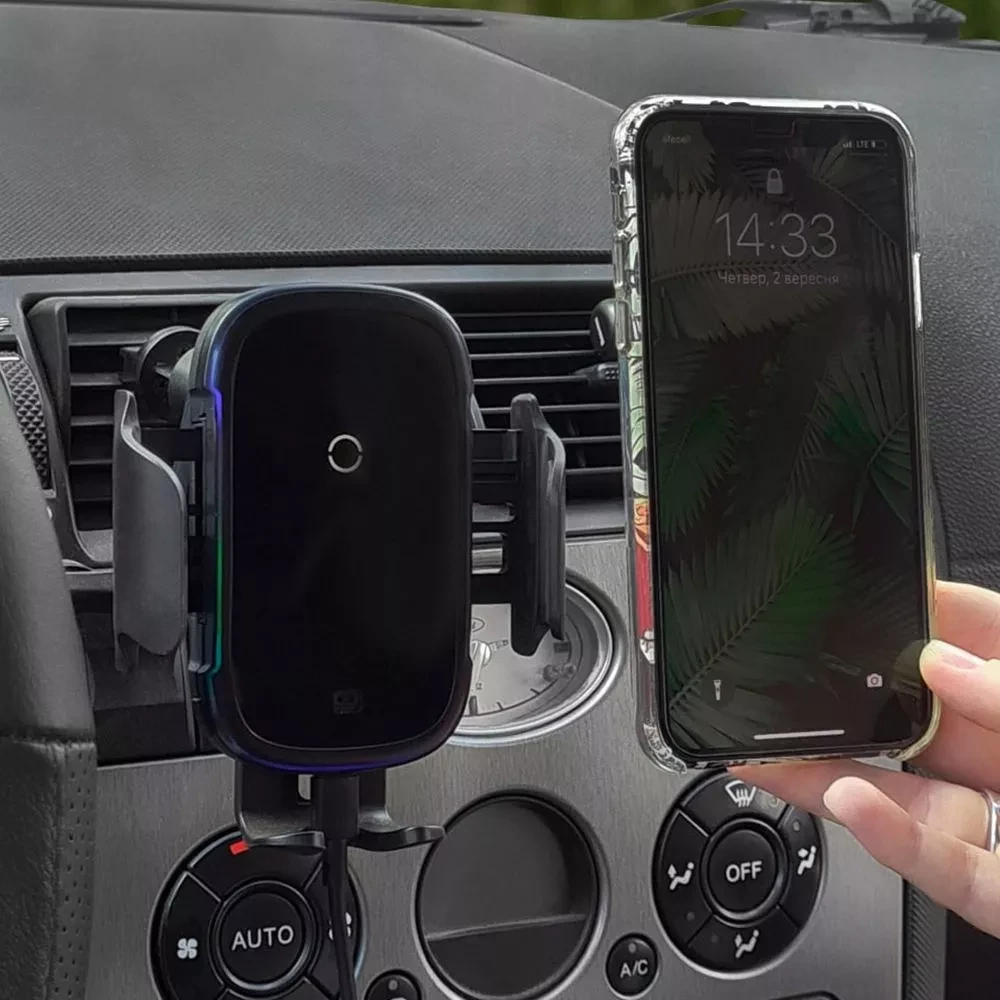 Держатель автомобильный BASEUS с беспроводной зарядкой Light Electric 15 W - фото 7 Держатель автомобильный BASEUS с беспроводной зарядкой Light Electric 15 W - фото 7