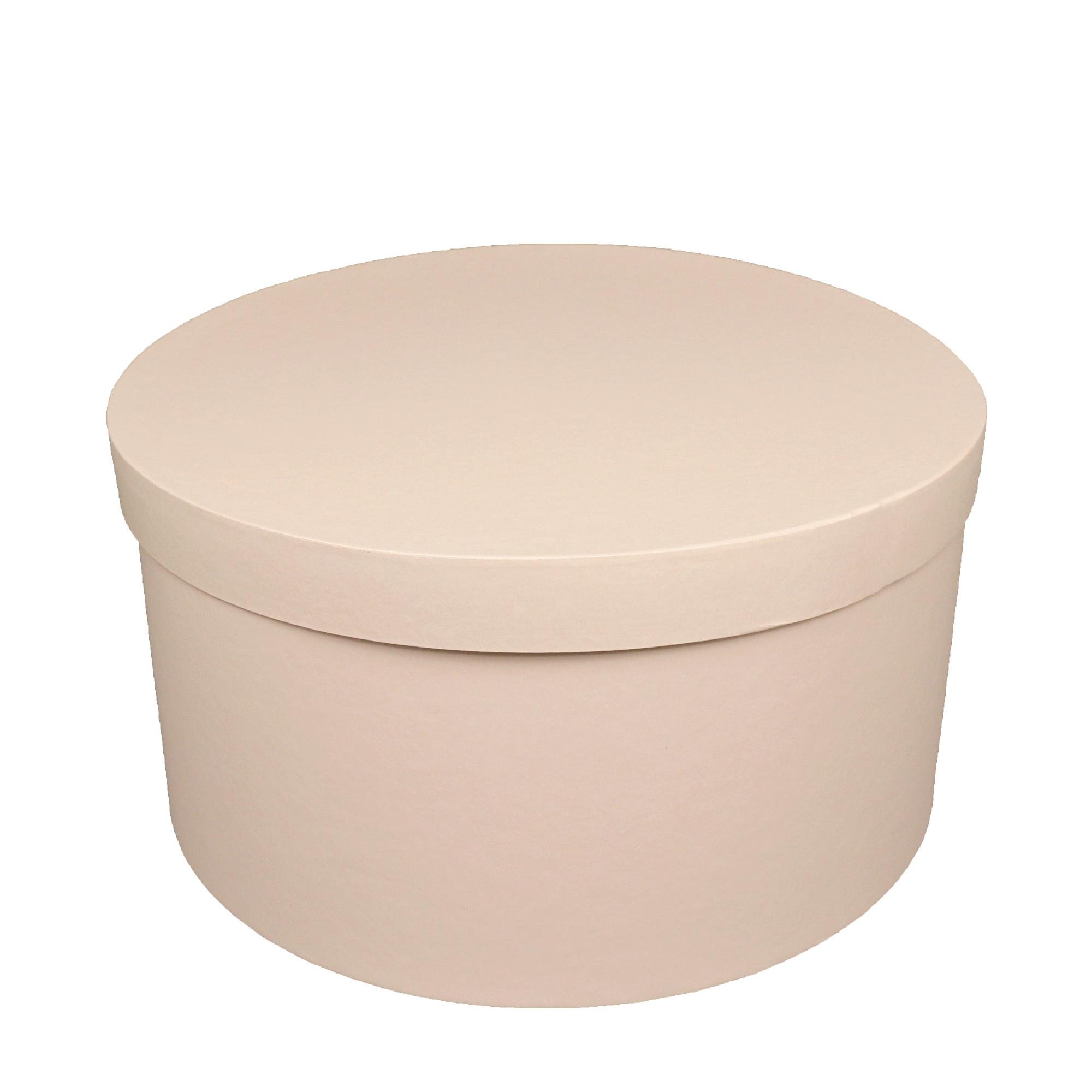 Коробка Perfectbox цилиндрическая матовая 20х40 см Пудровый (199)