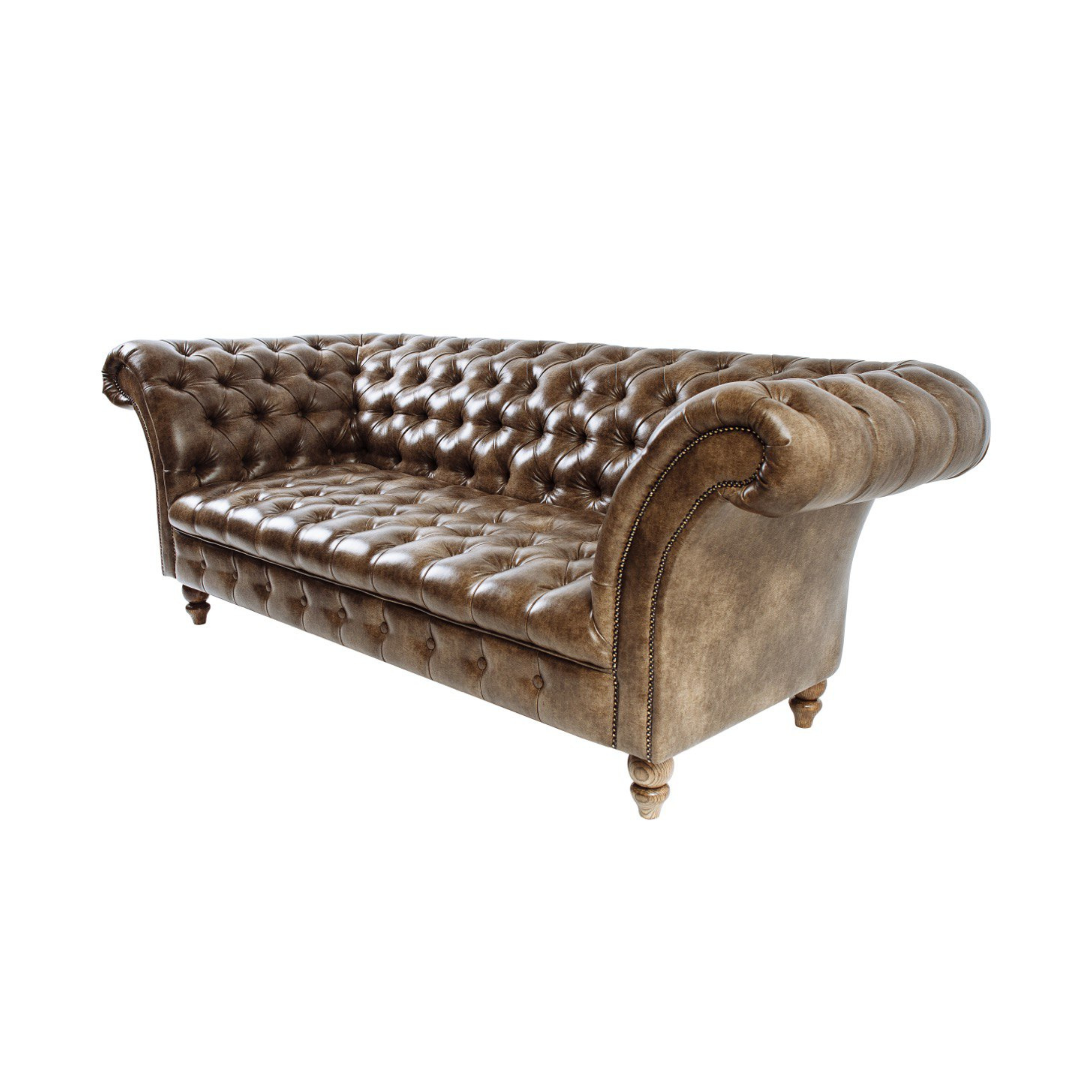 Диван MeBelle CHESTERFIELD 2,2 м Светло-коричневый (D_010_1) - фото 4