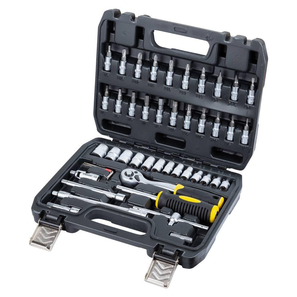 Набір насадок торцевих і біт Sigma CrV mid 1/4" 46 шт. (6003511) Набір насадок торцевих і біт Sigma CrV mid 1/4" 46 шт. (6003511)