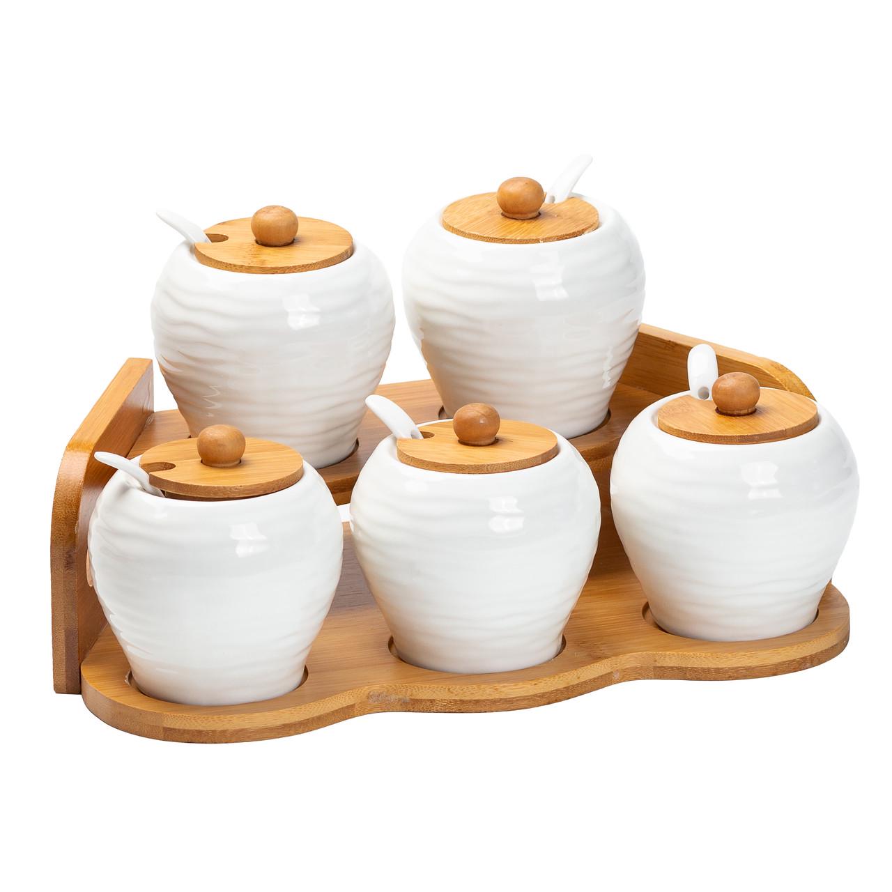 Набор банок для сыпучих продуктов 5 шт. по 250 мл - фото 3