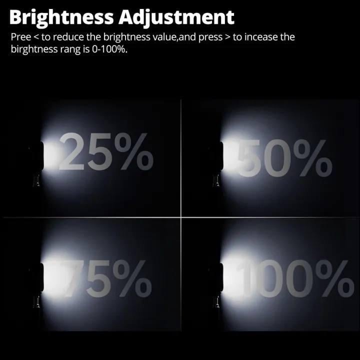 Накамерный свет LED Р5 7,5х7,5 см со встроенным аккумулятором 1800mAh для видео та фотосемки - фото 7