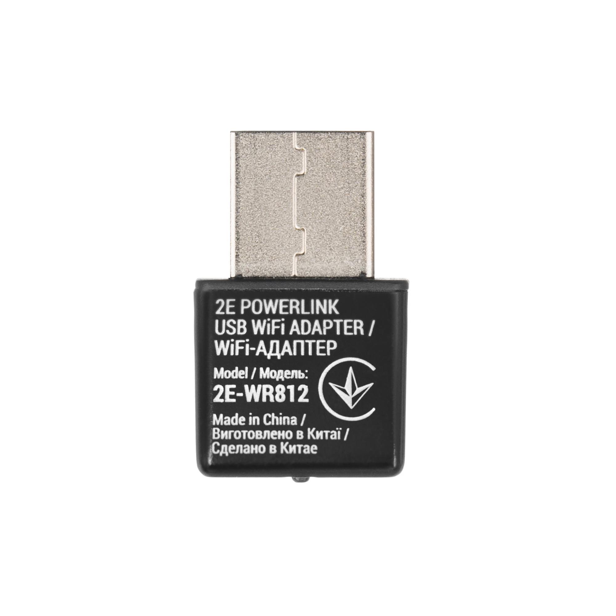 Адаптер Wi-Fi 2E PowerLink WR812 N300 USB 2.0 Черный (ERC-2E-WR812) - фото 2