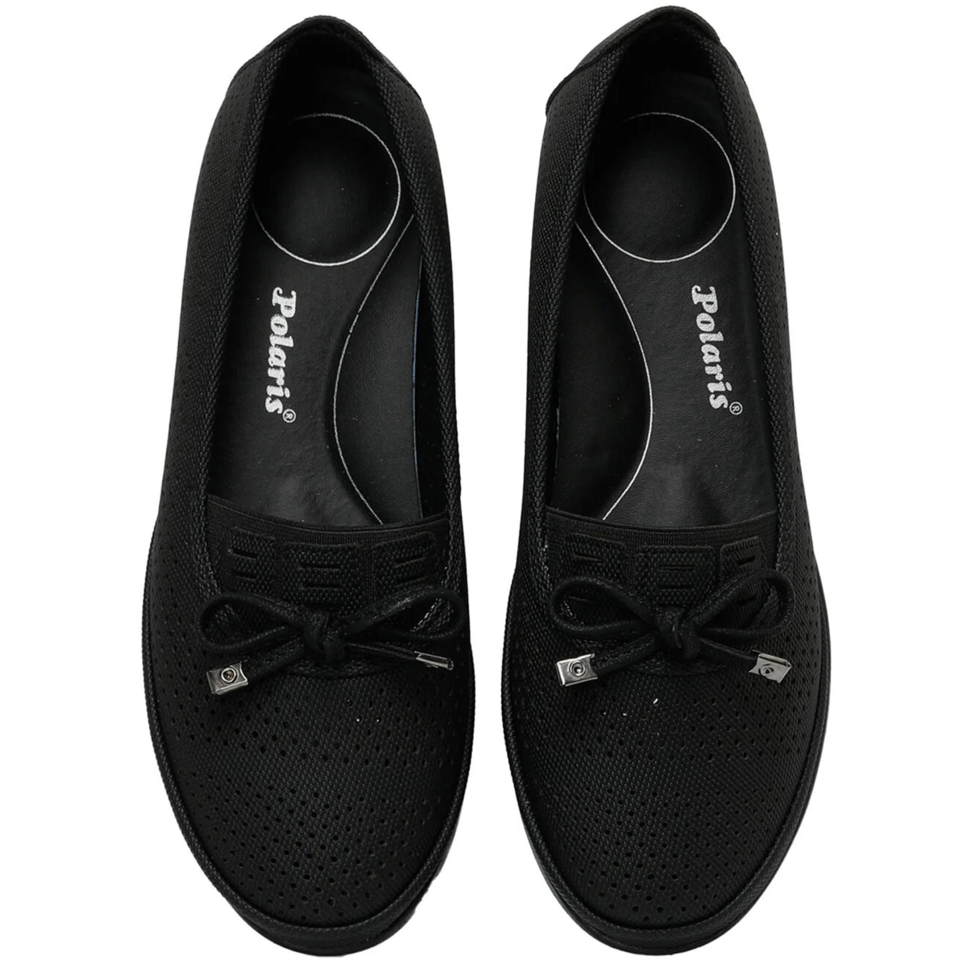 Слипоны женские весенние Polaris р. 37 Черный (080058-37) - фото 4 Слипоны женские весенние Polaris р. 37 Черный (080058-37) - фото 4