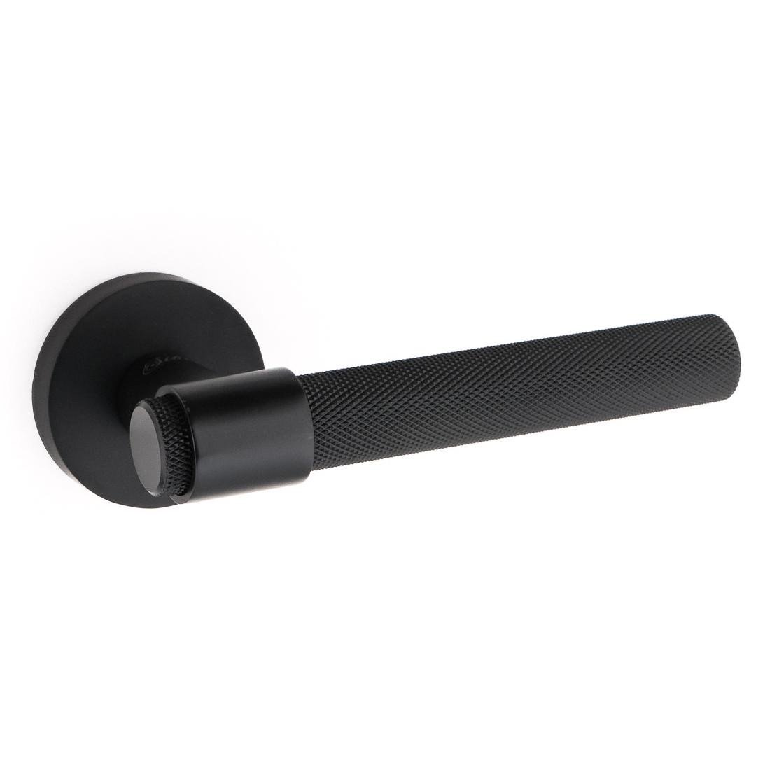 Ручка дверная на розетке Siba OLIMPIA Черный матовый (A75 0 66 66) - фото 1