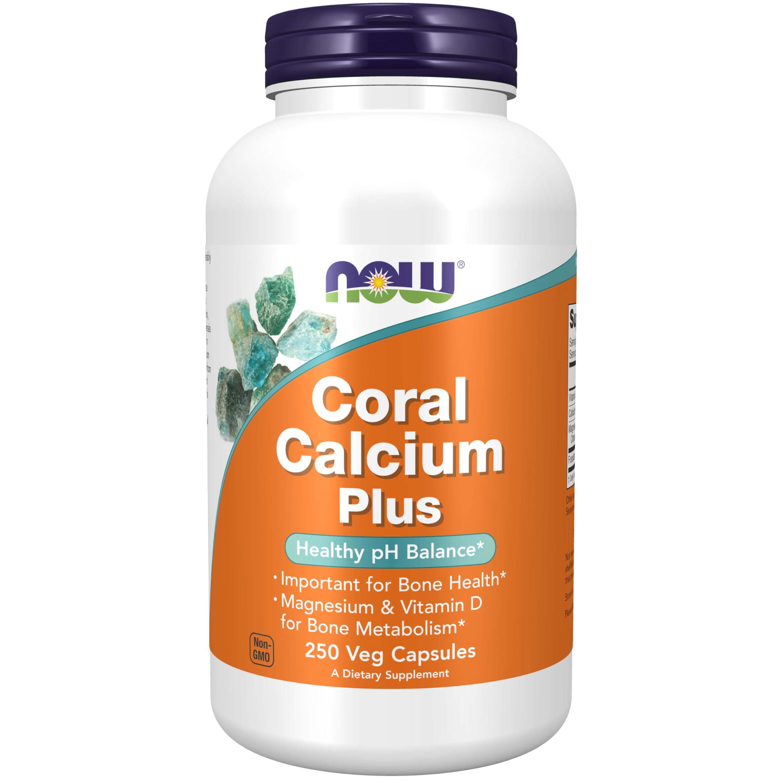 Кальций коралловый NOW Foods Coral Calcium Plus 250 капс.
