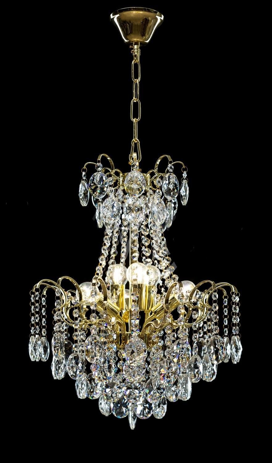 Кришталева люстра L16082/6 DG Золото/Білий (AN000480)