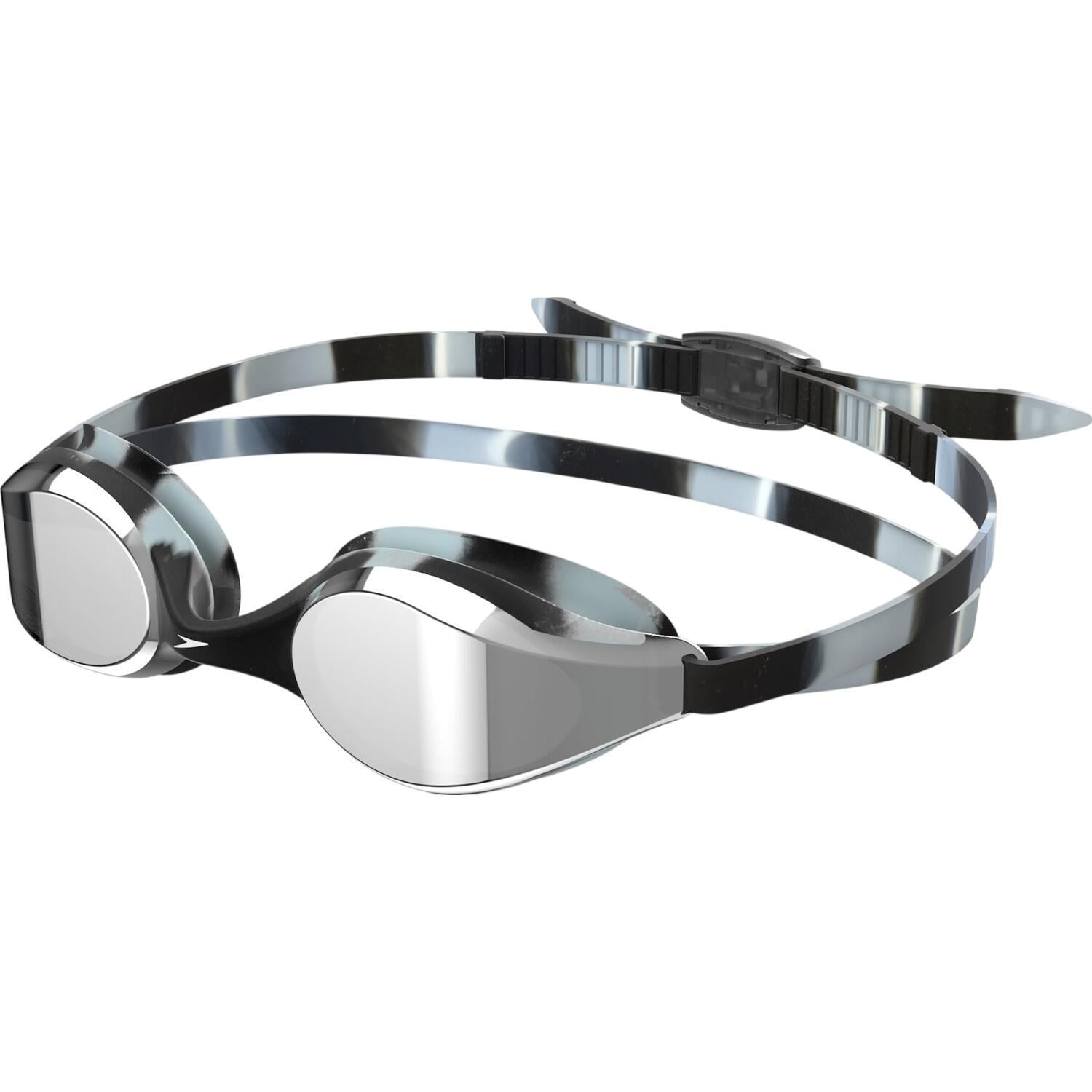 Очки для плавания детские Speedo HYPER FLYER MIRRORED Черно-серый (8-7750316040)