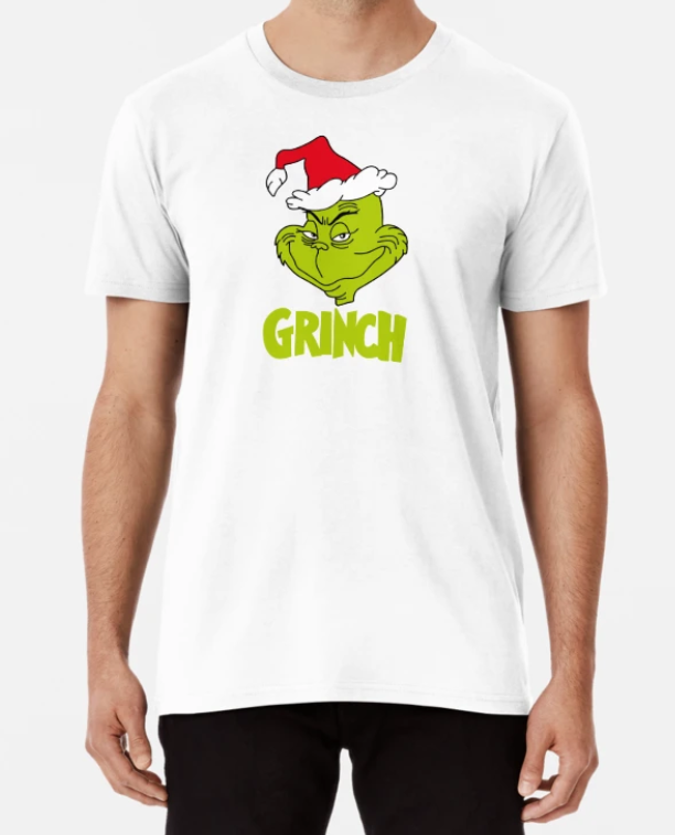 Футболка мужская новогодняя Stedman с принтом Grinch Гринч XL Белый (НГ85-10)