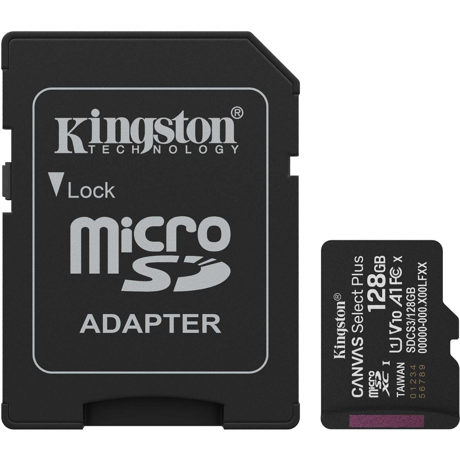 Карта памяти Kingston Canvas Select Plus microSDXC 128 GB Gen3 100R A1 C10 Retail (SDCS3/128GB#)