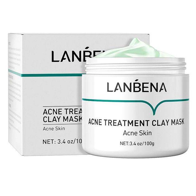 Маска для лица глиняная Lanbena Acne Treatment Clay Mask от прыщей 100 г (12289547)