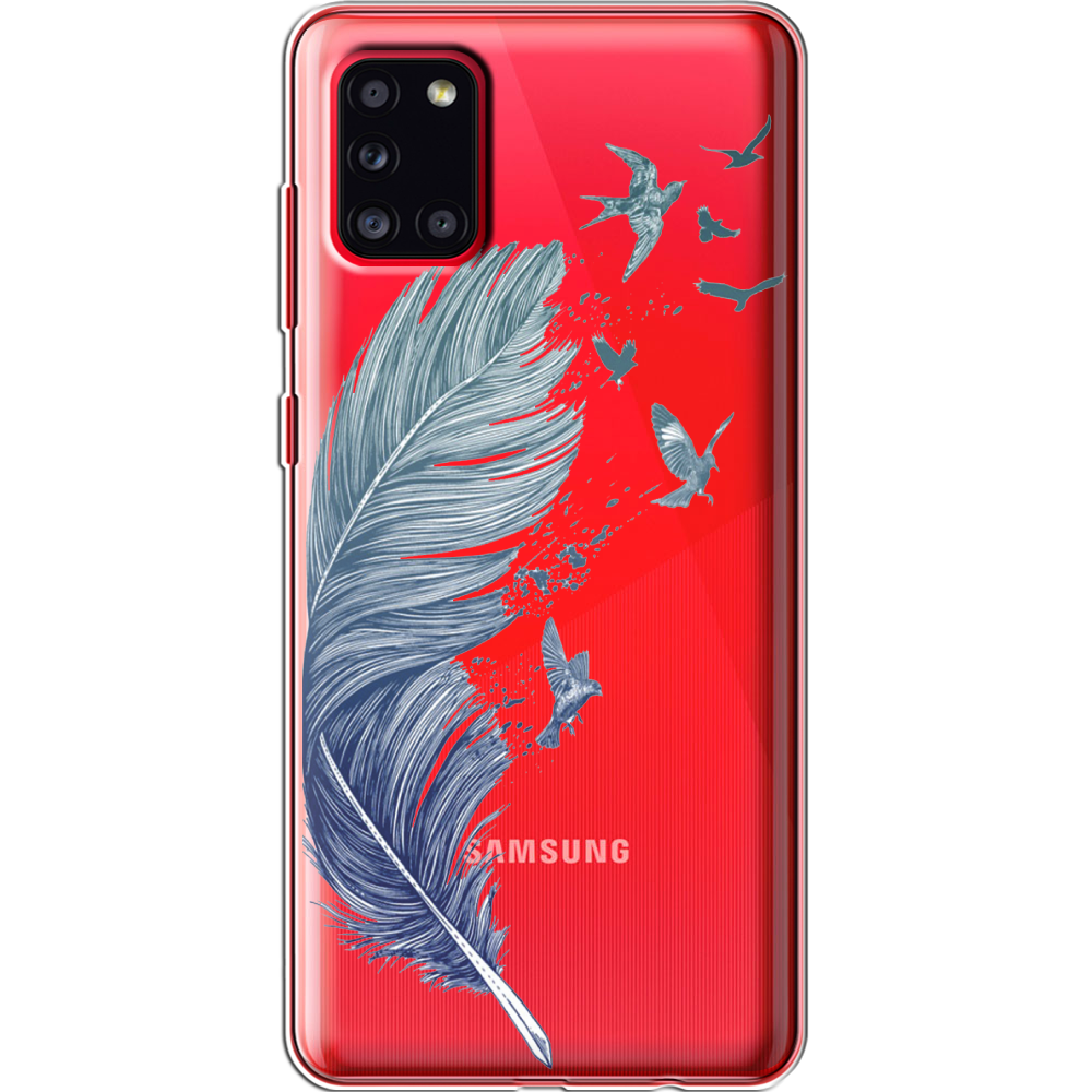 Чехол Boxface Samsung A315 Galaxy A31 Feather Прозрачный силикон (39470-cc38-39470)