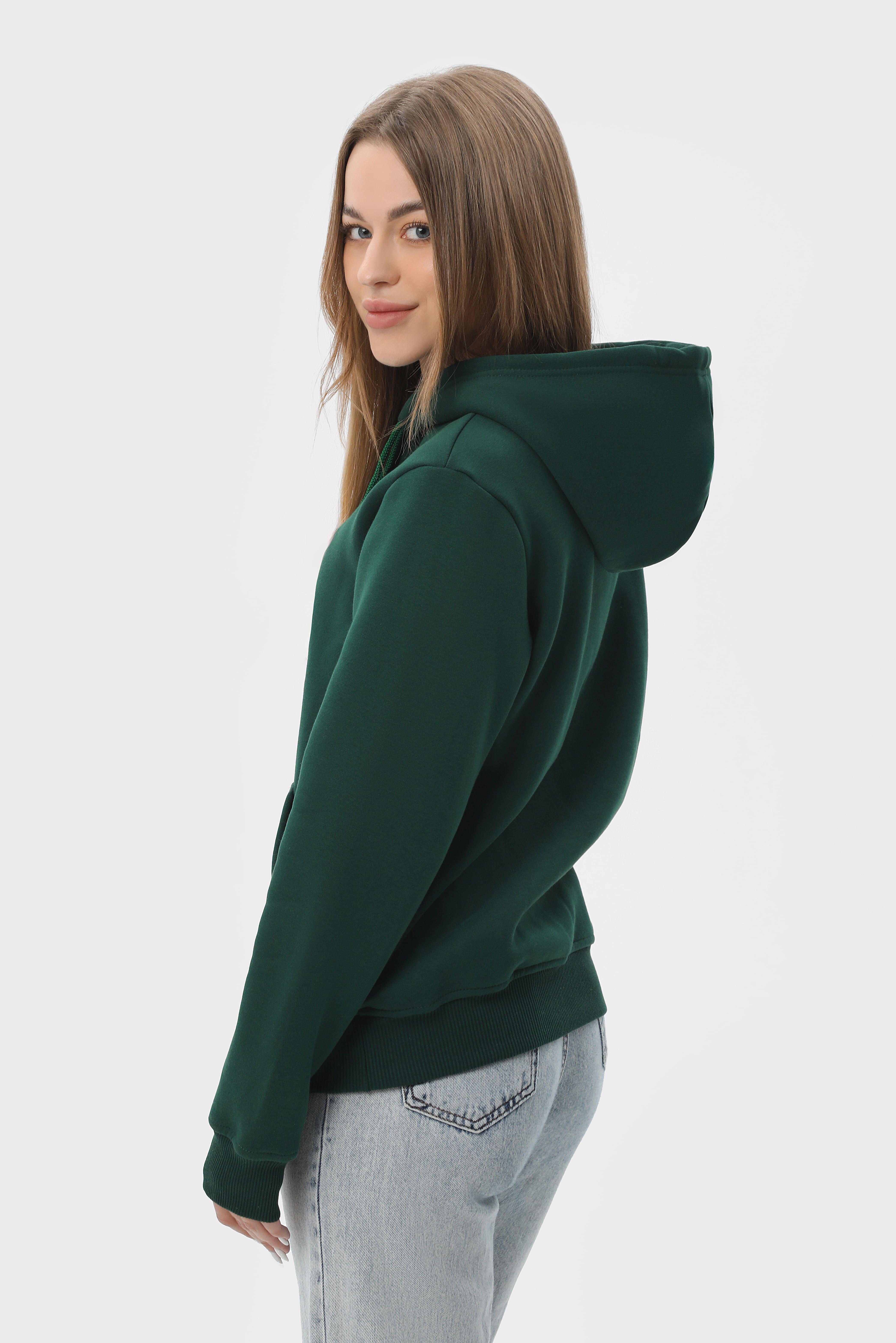 Худи утепленный RAY BASIC U0401 Bottle UNISEX XL Темно-зеленый - фото 6 Худи утепленный RAY BASIC U0401 Bottle UNISEX XL Темно-зеленый - фото 6