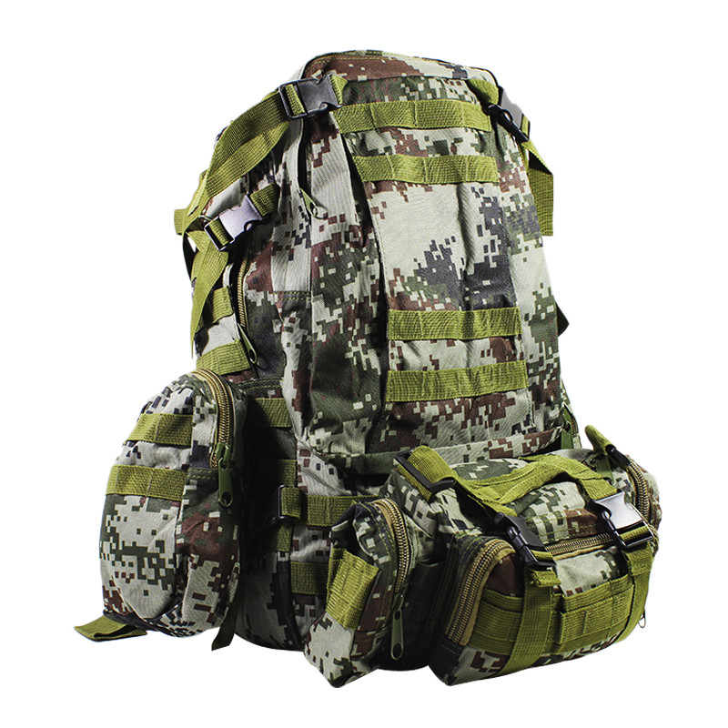 Рюкзак и 3 подсумка AOKALI Outdoor B08 75L Camouflage Green
