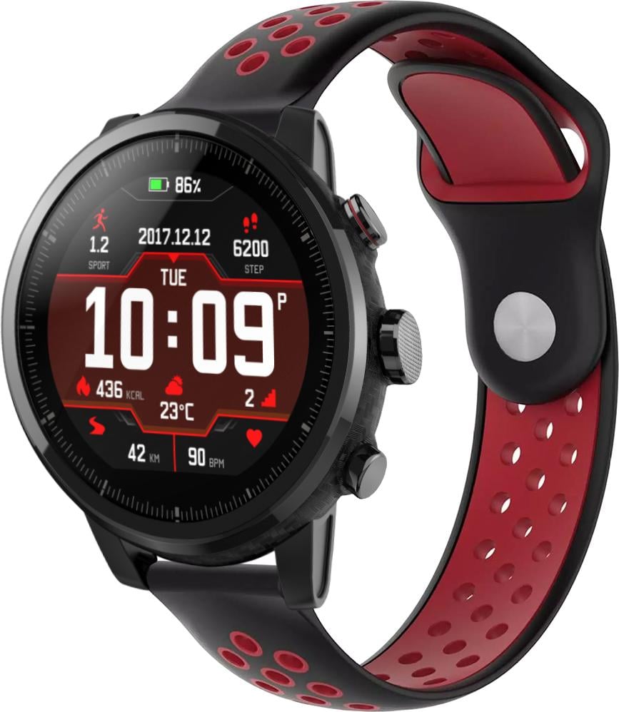 Ремешок Sport для Amazfit Stratos 22 мм Black/Red (23047-44)
