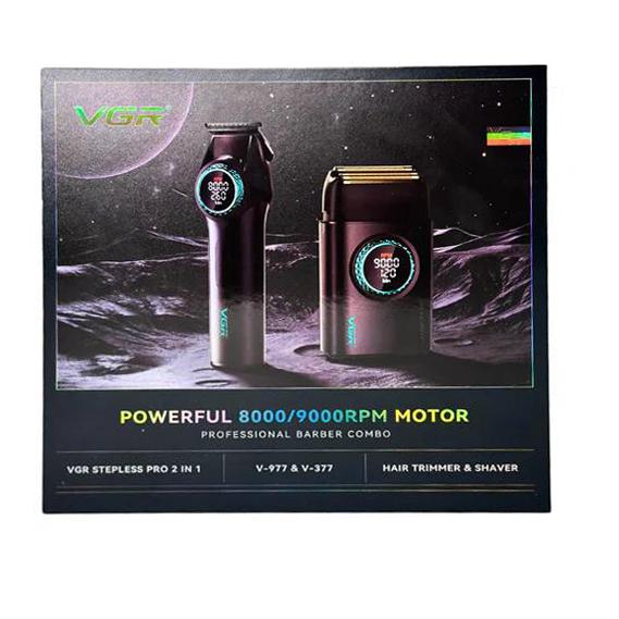 Набор для стрижки и бритья VGR V-977 V-377 Black (30659161) - фото 7 Набор для стрижки и бритья VGR V-977 V-377 Black (30659161) - фото 7