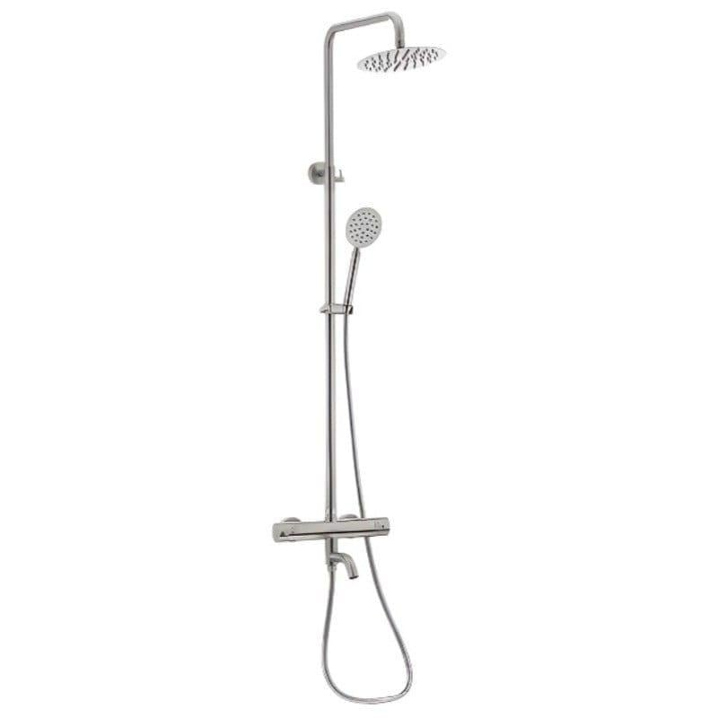 Душевая система MIXXUS TMO-009-J с регулировкой высоты нержавеющая сталь Сатин (SS0039)